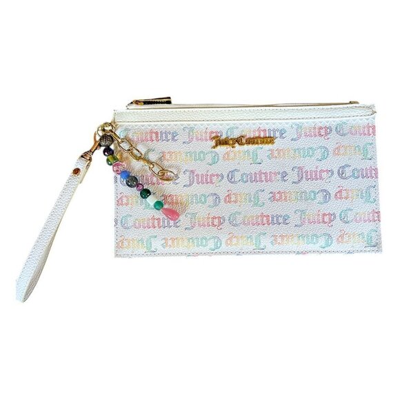 JUICY COUTURE LOGO WRISTLET WITH REMOVABLE HANDBAG CHARM NWOT - Picture 6 of 11